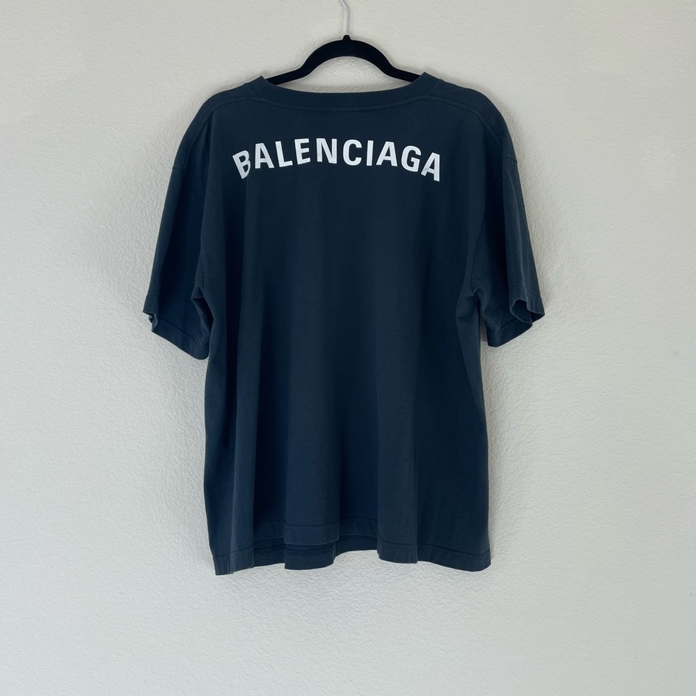 Balenciaga rear logo print oversized t shirt size medium unisex/mens/womens